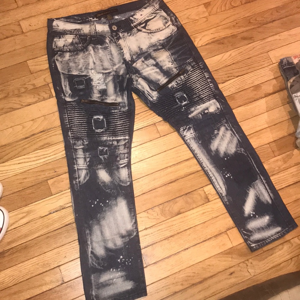 DENIM JEANS BLEACHED
